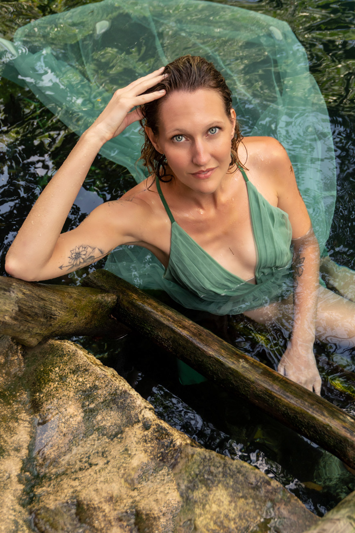 Cenote Photoshoot in riviera maya